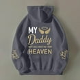 thumbnail image 5 of Bibifish Womens Drawstring Hoodies With Letter Print Angel Wing Sleeve Hoodies With Pocket Oversized Fit Casual Memorial Daily Wear Hoodies, 5 of 6
