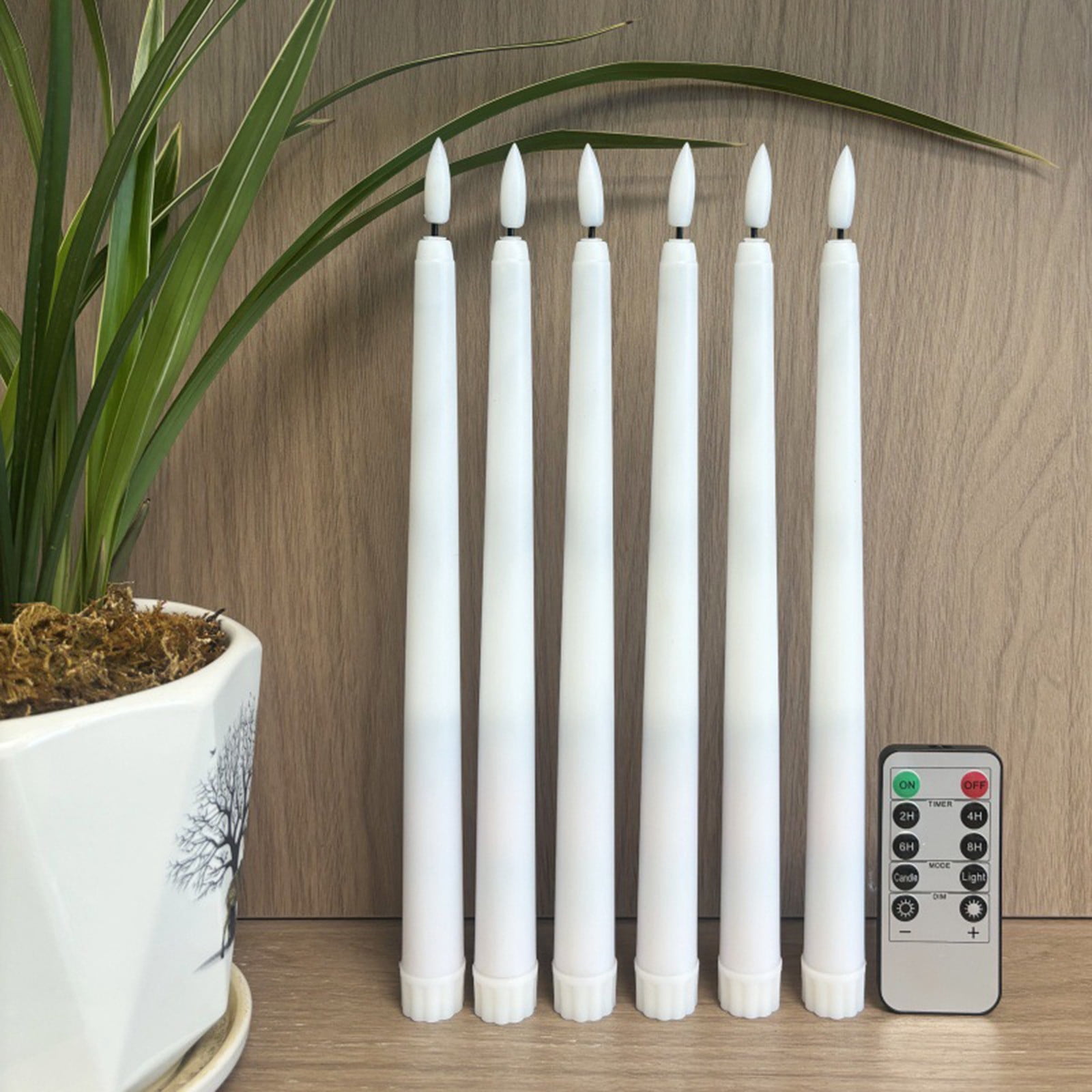 Premium Hand Made Candle Set Of 4 For Advent Rings And Valentine's Day Waterproof Flameless Candles, Resin Plastic, Indoor Outdoor Use for Gifts