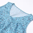 thumbnail image 5 of Musuos Women Summer Floral Loose V-Neck Sleeveless Wild Fashion Pullover Top, 5 of 7