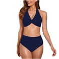 thumbnail image 1 of Bikini con estilo para mujer con almohadilla en el pecho sin soporte de acero Correa cómoda Traje de baño dividido Conjunto de dos piezas para la playa OAVQHLG3B Store lin121212, 1 of 4
