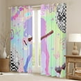 thumbnail image 2 of Erosebridal Music Guitar Curtains for Living Room,Disco Ball Curtains and Drapes (42Wx84L),Rock Music Blackout Curtains for Bedroom,Old Fashion Room Decoration, 2 of 6