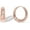 Rose Gold, variant on Leander 14K Gold Plated Sterling Silver Post Small Chunky Hoops Earrings | Thick Lightweight Gold Hoop Earrings for Women