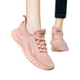 thumbnail image 2 of Luxtrada Women's Walking Shoes Cushion Running Tennis Shoes Non-Slip Comfortable Breathable Workout Gym Sports Athletic Fashion Sneakers (Pink,US 6-7), 2 of 7