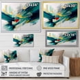 thumbnail image 4 of Designart "Motion Of Green And Gold In Geometric Design I" Modern Geometric Wall Art Prints, 4 of 7