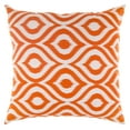 thumbnail image 2 of TreeWool (Pack of 2) Ogee Ikat Accent Decorative Cotton Throw Pillow Covers (22 x 22 Inches, Orange), 2 of 6