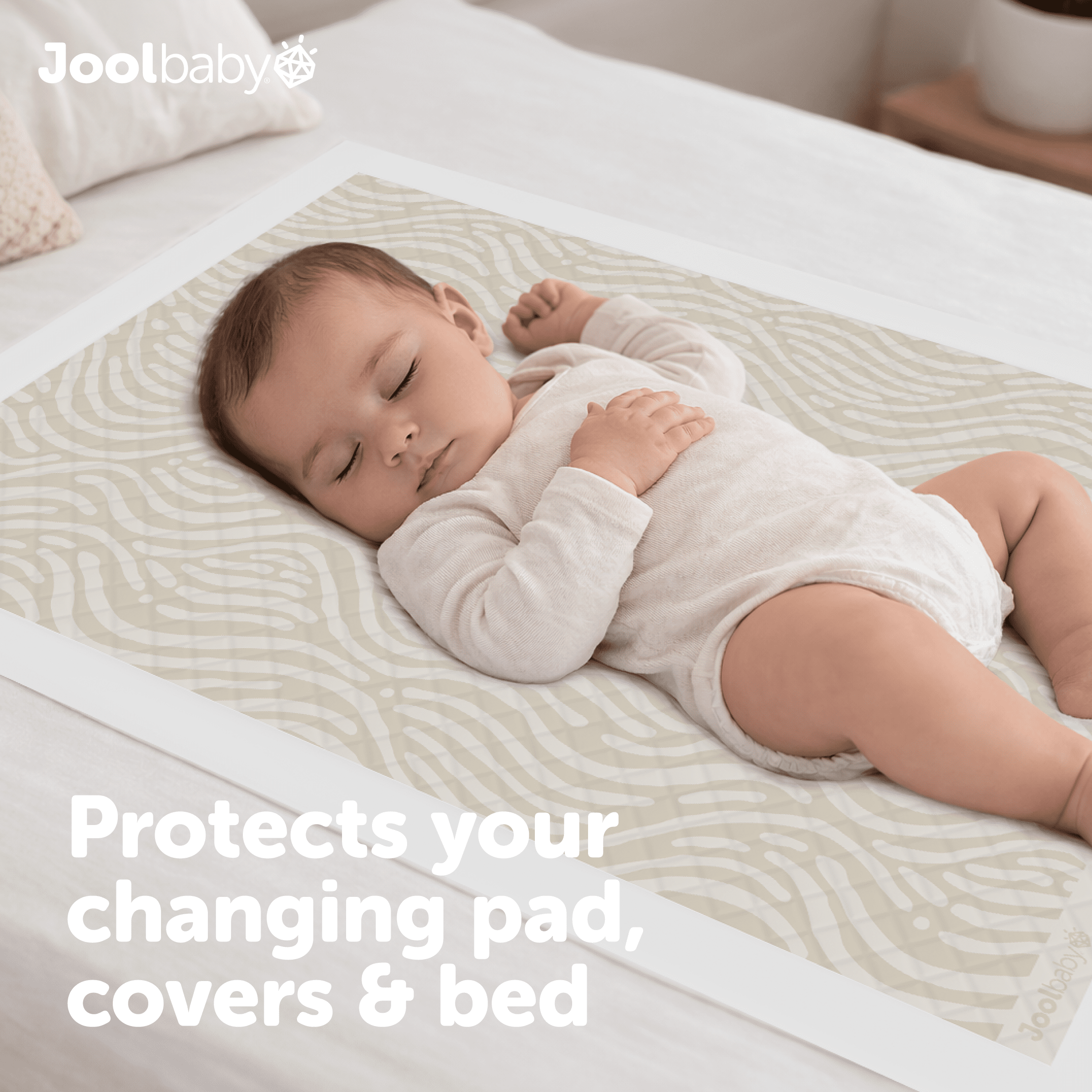 Jool Baby Disposable Changing Pad Liners (50 Count) - Ultra-Absorbent & Leakproof