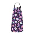 thumbnail image 3 of Cauagu Skull mushroom space Aprons with Pockets,Waterproof Apron for Women,Kitchen Cooking Apron Adjustable Bib Aprons Chef Apron for Cooking,Drawing,Crafting, 3 of 8