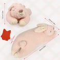 thumbnail image 4 of PET FULED Heartbeat Plush Toy for Dogs - Soft Cuddle Companion with Soothing Heartbeat, Washable - Comfort for Puppies & Adult Pets (Pink Lying Rabbit Design), 4 of 5