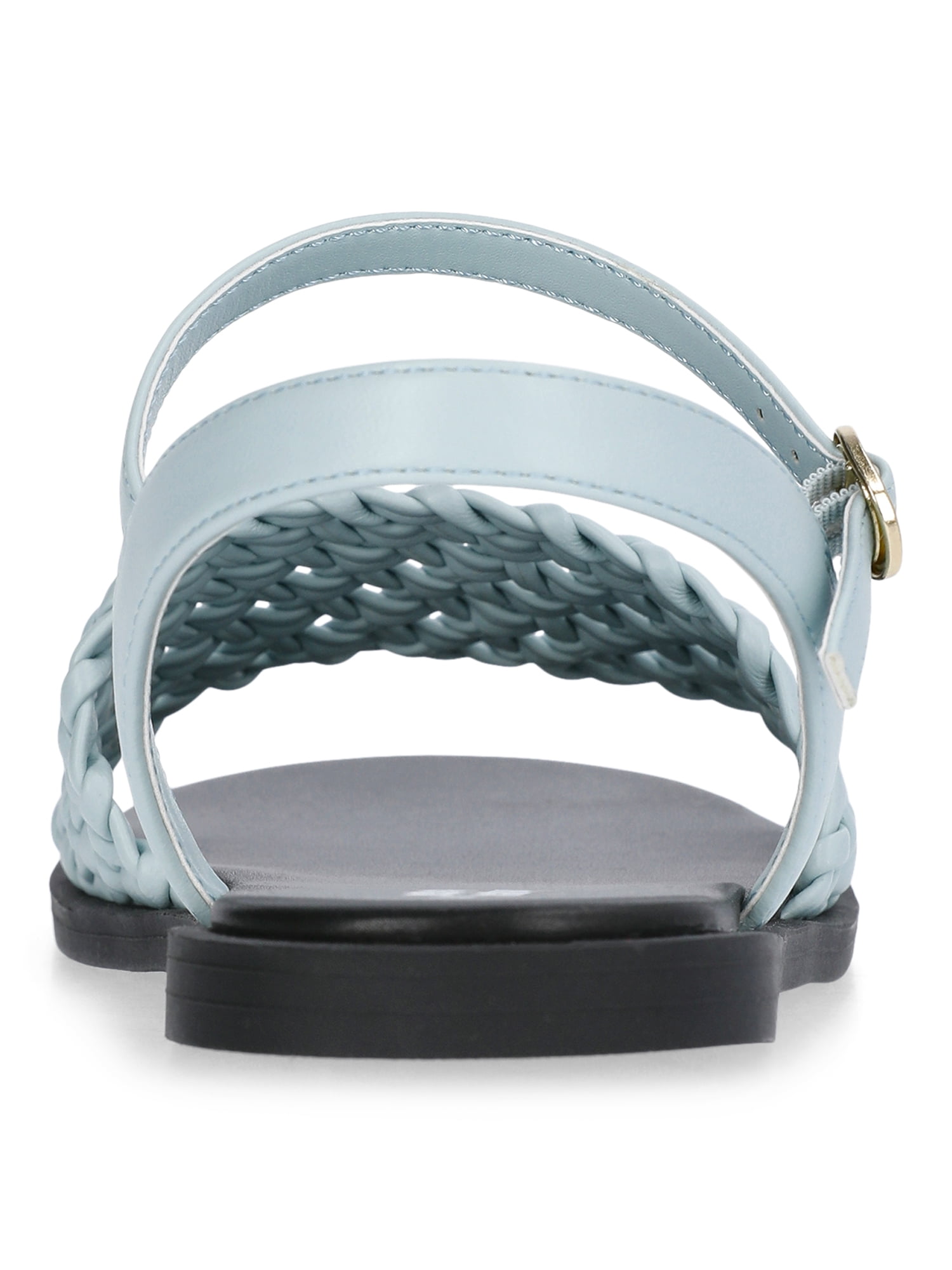 Weekend Academy Girls Faux Leather Woven Sandals