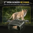 thumbnail image 2 of Night Vision Goggles, 4K Night Vision Binoculars, Built-in 4000mAh Rechargeable Battery, 3 Inch Display, Long Viewing Range, Free 32GB Card For Hiking Camping, 2 of 9