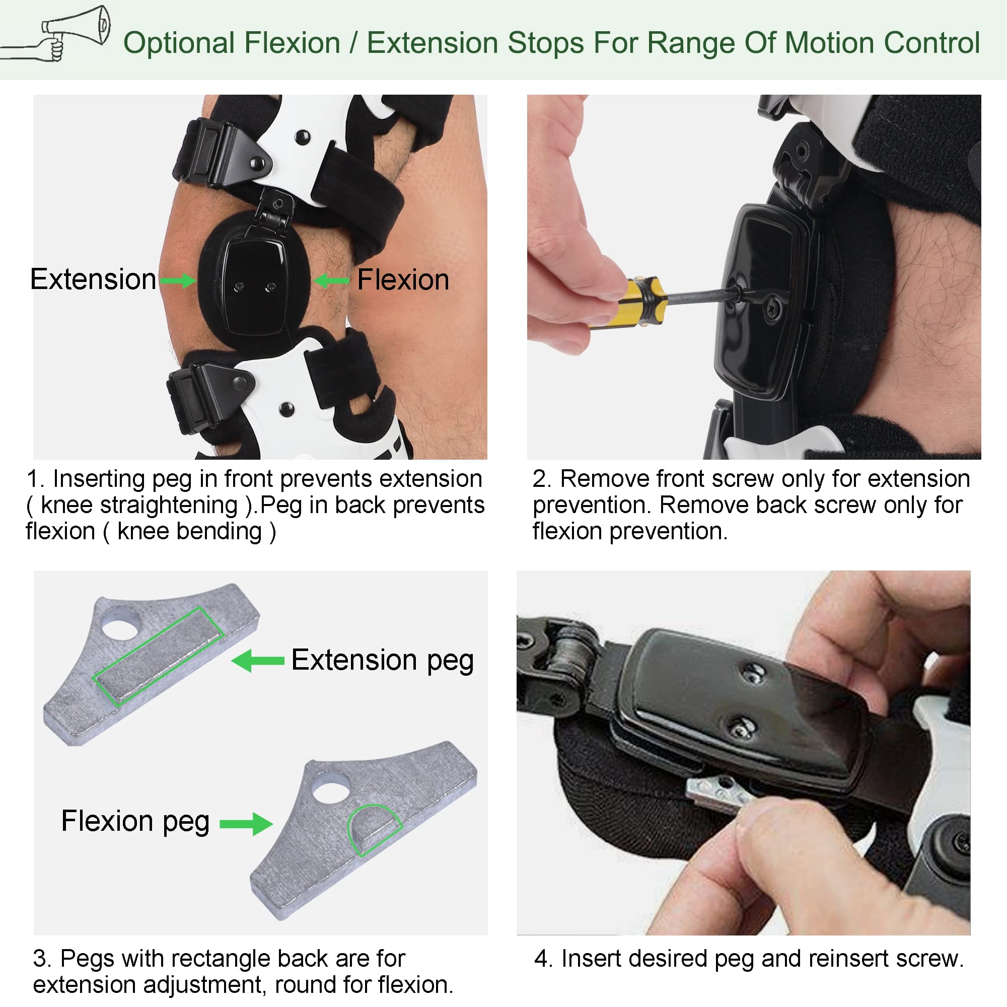 Insunen OA Unloader Knee Brace - Support for Arthritis Pain, Osteoarthritis, Cartilage Defect Repair, Avascular Necrosis, Tibial Plateau Fracture (Medial/Inside - Right)