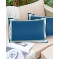thumbnail image 6 of Navy Blue Line Throw Pillow Cover 24 x 36 Inch Decorative Pillow Cover Farmhouse Simple Blue Striped Lumbar Pillowcase Seasonal Rectangle Cushion Case for Couch Sofa Bed Living Room, 6 of 7