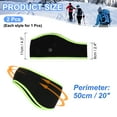 thumbnail image 2 of Uxcell Ear Warmer Headband, Ear Warmer Winter Stretchy Running Sweatband Outdoor Essential for Running Walking Black with Green, 2 of 7