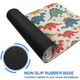 thumbnail image 6 of Long Mouse Pads for Desk,Beige Cartoon Dinosaurs Flowers Pattern Desk Mats on Top Of Desks, Desk Mouse Pad Extra Large with 3mm Non-Slip Base and Stitched Edge for Gaming,Office,Work,Home 47.3"x23.6", 6 of 6