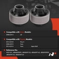 thumbnail image 2 of A-Premium 2 x Front Lower Inner Rearward Control Arm Bushing Kit, Compatible with Toyota Yaris 2006-2014, Prius C 2012-2018 & Scion xD 2008-2014, 2 of 5