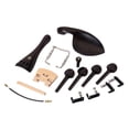 thumbnail image 1 of Baohd 4/4 3/4 Violin Stringed Musical Tuning Pegs Tailpiece Endpin Chinrest Kit Replacement Part Attachments for Musician, 1 of 8