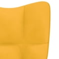 thumbnail image 5 of vidaXL Relaxing Chair Mustard Yellow Velvet, 5 of 5