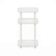 thumbnail image 4 of Furinno JUST 3-Tier Turn-N-Tube Curve End Table in Side Table in White/White, 4 of 6