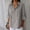 Gray plus size button down shirt a1, variant on Women's Plus Size Button Down Shirt Cotton Linen Blend 3/4 Sleeve Collared Blouse Casual Loose Top Party Wear Tunic, Pink 3XL