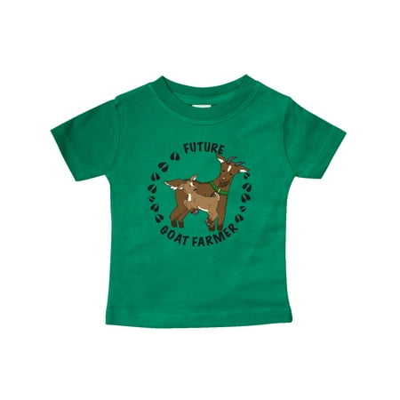 

Inktastic Future Goat Farmer with Cute Goats and Hoof Prints Gift Baby Boy or Baby Girl T-Shirt