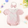 thumbnail image 2 of Ymyiu Baby Girl Romper Dress Romper Baby Boy Girl Romper T-Shirt Romper Infant Top 6 12 Months (Pink,6-12 Months), 2 of 6