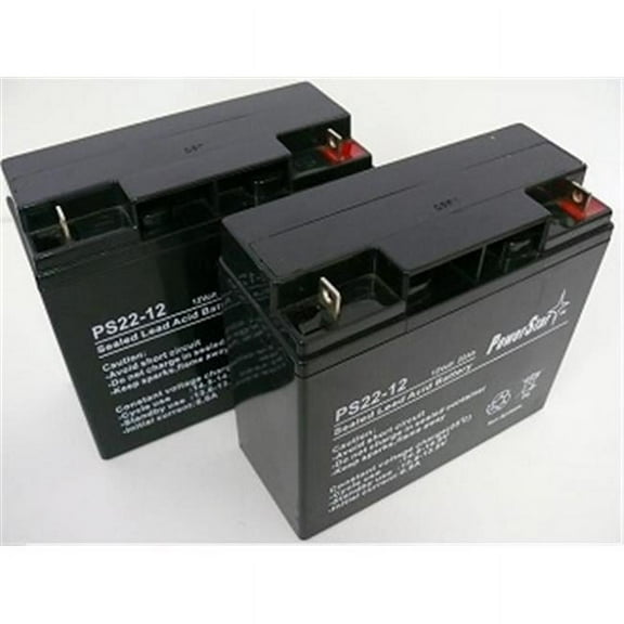 PowerStar PS12-22-2Pack15 Universal UB12220 T4 40696 12V 22AH Battery- Pack - 2