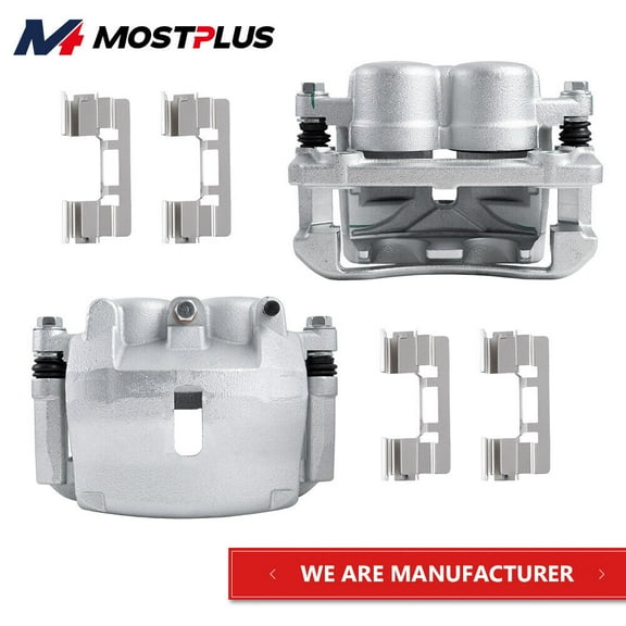 MOSTPLUS Set(2) Front Disc Brake Calipers w/ Brackets for 2005-2008 Ford F150 Mark LT