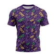 thumbnail image 5 of Resicozy Mardi Gras T-Shirt for Men 2026 Funny Printed Holiday Casual Shirt Fashion Crewneck Short Sleeve Shirts Dark Purple XL, 5 of 5