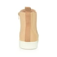 thumbnail image 3 of Journee Womens Kolbee Round Toe Inside Zip High Top Sneakers, 3 of 8