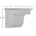 thumbnail image 2 of Ekena Millwork 6 7/8"W x 6"D x 6"H Legacy Bracket, 2 of 2