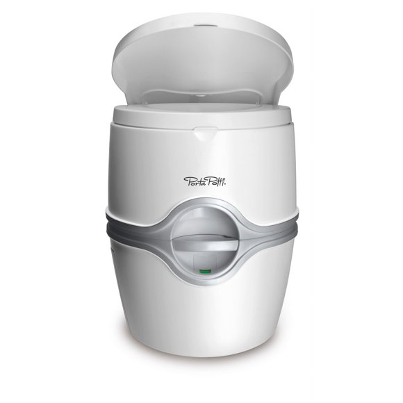 Thetford 565E Porta Potti Portable Battery Powered Flush Travel Toilet, White