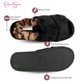 thumbnail image 3 of Jessica Simpson Womens Plush Faux Fur Fuzzy Slide on Open Toe With Elastic Backstrap, 3 of 9