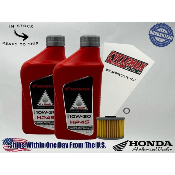 Cyclemax Full Synthetic HP4s Oil Change Kit fits 1996-2004 Honda XR400R