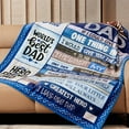 thumbnail image 3 of Dad Blanket Gifts for Fathers Day for Dad Gift from Daughter Dad Gift from Son - to My Dad Hero Friend Blanket for Sofa Bed - Birthday for Father from Son Daughter 50''''x60'''', 3 of 6