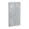 thumbnail image 5 of DecMode White Metal Scroll Wall Decor with Embossed Details, 5 of 8