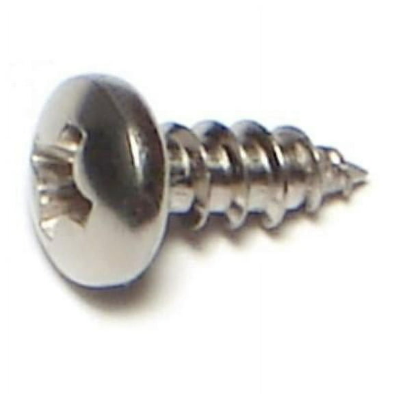#6 x 3/8" 18-8 Stainless Steel Phillips Pan Head Sheet Metal Screws SMSPSS-256