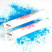 Baby gender reveal powder cannon 12in long shower party reveal choose blue, team boy party surprise