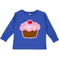 thumbnail image 3 of Inktastic Cupcake Girls Long Sleeve Toddler T-Shirt, 3 of 5