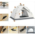 thumbnail image 5 of 2 Person Windproof  Tent Easy Setup Backpacking Tent for Camping, Hiking, Traveling, 5 of 6