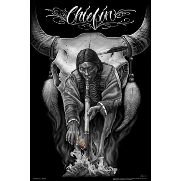 David Gonzales Art - Chiefin Laminated Poster (24 X 36) - Walmart.com