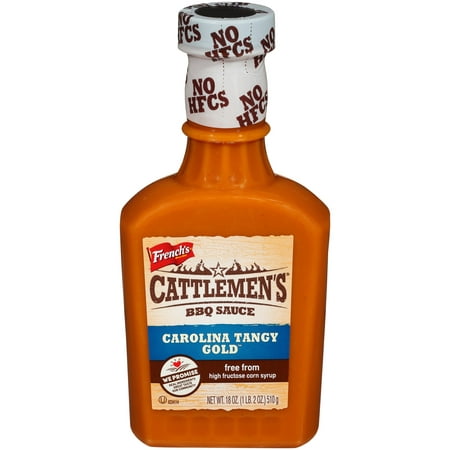 (3 Pack) Cattlemen's Carolina Tangy Gold BBQ Sauce, 18 (Best Supermarket Bbq Sauce Uk)