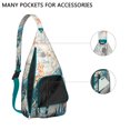 thumbnail image 2 of 4-Pockets Cross Body Bags for Woman Men,Cute Sea Life Sling Bag Chest Bag with Adjustable Strap Women's Crossbody Bags for Outdoors Hiking Traveling, 2 of 4