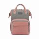 thumbnail image 1 of Diaper Bag Backpack, Waterproof Foldable Changing Bag, Multifunctional Baby Diaper Bag Backpack Gray pink, 1 of 5
