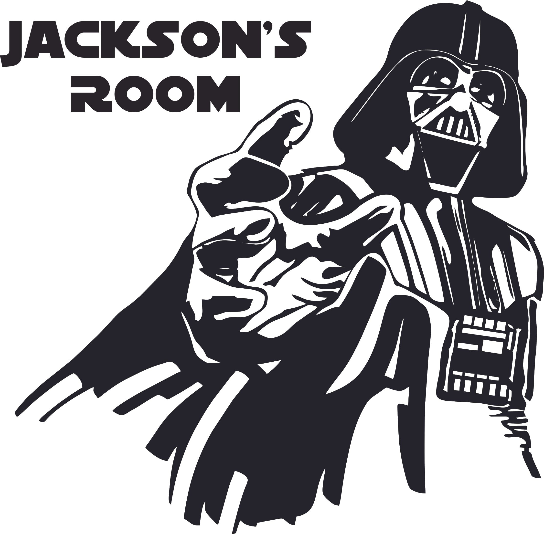 Star Wars Stickers Wall Art Decal Chidlren's room Den games HAN SOLO DARTH VADER 