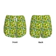 thumbnail image 5 of Vsdgher Watercolor Kiwi Fruits Summer Print Women's Running Double Layer Shorts High Waisted with Pockets Elastic Yoga Workout Athletic Gym Sports, 5 of 8