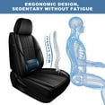 thumbnail image 5 of HQBQBUG Car Seat Covers Front Seats Fit for Mitsubishi Outlander Sport 2011-2025 Waterproof Comfort Leather Car Seat Cover Protectors with Lumbar Support Black,Front Seat, 5 of 10