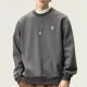 thumbnail image 4 of Sudadera con cuello redondo para hombre, ropa masculina, sudadera con cuello redondo, sin capucha, estampado negro, talla S, una pieza, overfit, color pastel, barata, 4 of 5