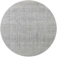 thumbnail image 1 of Ahgly Company Indoor Round Mid-Century Modern Platinum Silver Gray Oriental Area Rugs, 5' Round, 1 of 6