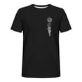 thumbnail image 3 of Tops para hombre, blusas y camisas de cuello redondo y manga corta para hombre, blusas casuales de cuello redondo con estampado de moda para hombre, blusas de cuello redondo y manga corta, camisas par, 3 of 5