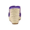 thumbnail image 2 of BLISSFUL STEP Sandales Compensées à Plateforme à Brides Croisées pour Femmes Violet 6, 2 of 7